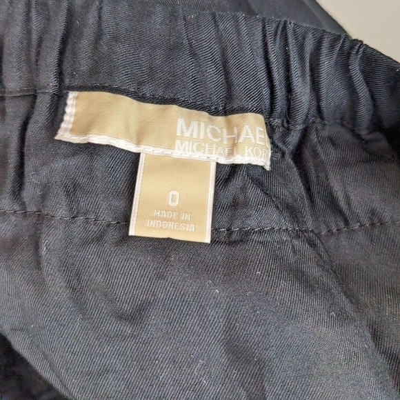 Michael Kors frilly cotton black mini skirt sz 0 - Picture 2 of 6